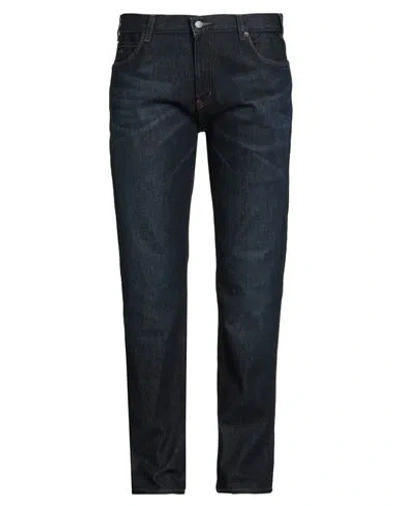Emporio Armani Man Jeans Blue Size 32 Cotton, Elastane