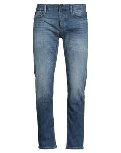 Emporio Armani Man Jeans Blue Size 33w-32l Cotton, Elastane
