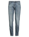 Emporio Armani Man Jeans Blue Size 34 Cotton, Elastane In Blue