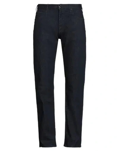 Emporio Armani Man Jeans Blue Size 34w-32l Cotton, Elastane