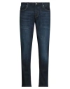 Emporio Armani Man Jeans Blue Size 36w-32l Cotton, Elastane In Blue