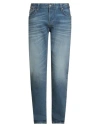 Emporio Armani Man Jeans Blue Size 36w-32l Cotton, Elastane In Blue