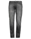 Emporio Armani Man Jeans Charcoal Size 34w-32l Cotton, Elastane In Gray