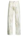 Emporio Armani Man Jeans Ivory Size 32 Cotton
