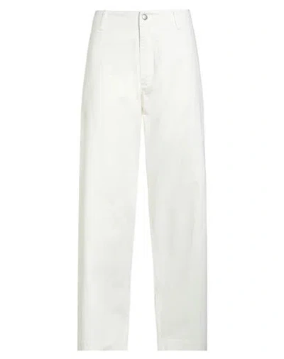 Emporio Armani Man Jeans Off White Size 36 Cotton