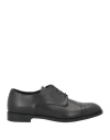 Emporio Armani Man Lace-up Shoes Black Size 8.5 Calfskin