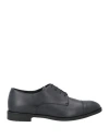 Emporio Armani Man Lace-up Shoes Navy Size 9 Calfskin