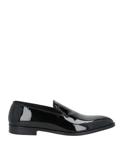Emporio Armani Man Loafers Black Size 8.5 Calfskin