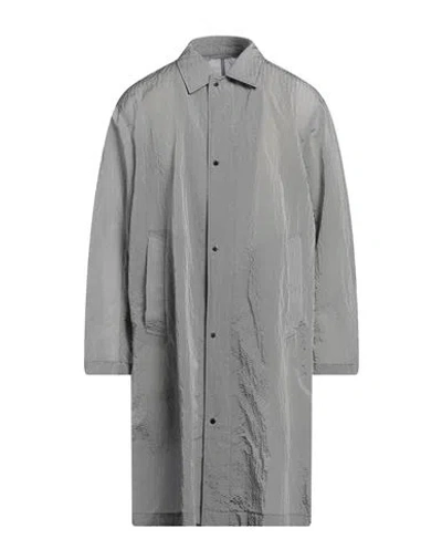Emporio Armani Man Overcoat & Trench Coat Light Grey Size 42 Polyamide, Polyester