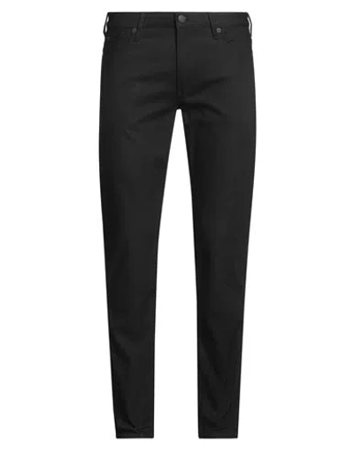 Emporio Armani Man Pants Black Size 33 Cotton, Elastomultiester