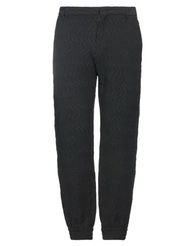 Emporio Armani Man Pants Black Size 36 Viscose, Polyamide, Cotton, Elastane