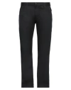 Emporio Armani Man Pants Black Size 40w-32l Cotton, Elastane In Black