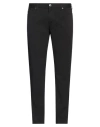 Emporio Armani Man Pants Black Size 28w-32l Cotton, Elastane In Black