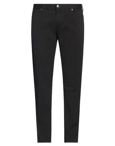 Emporio Armani Man Pants Black Size 40w-32l Cotton, Elastane