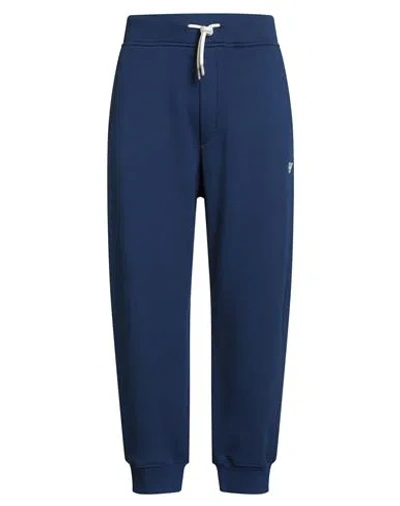Emporio Armani Man Pants Blue Size L Cotton