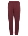 Emporio Armani Man Pants Burgundy Size Xl Cotton, Polyester, Elastane In Red