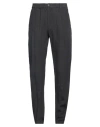 Emporio Armani Man Pants Charcoal Size 38 Linen In Grey