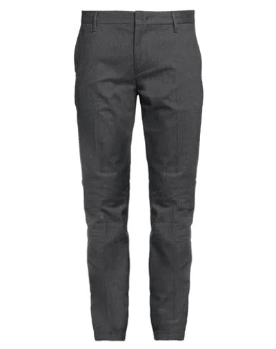 Emporio Armani Man Pants Charcoal Size 42 Cotton, Polyester, Viscose, Elastane In Grey
