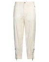 Emporio Armani Man Pants Cream Size 34 Virgin Wool In White