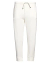 Emporio Armani Man Pants Cream Size Xxl Cotton, Elastane In White