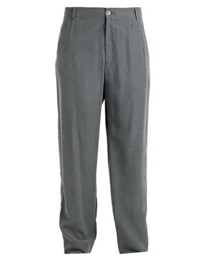 Emporio Armani Man Pants Grey Size 30 Viscose, Lyocell, Polyester In Gray