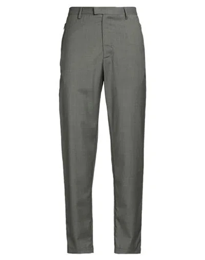 Emporio Armani Man Pants Grey Size 40 Virgin Wool In Blue