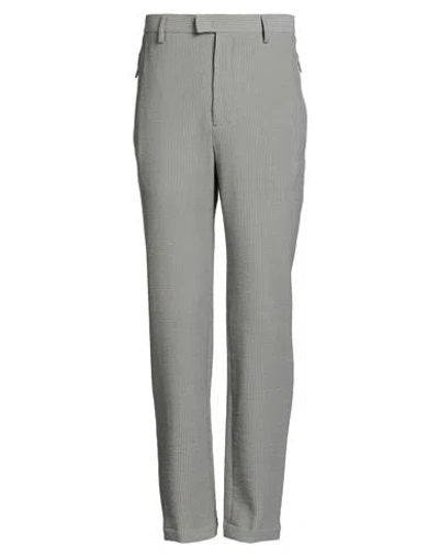 Emporio Armani Man Pants Grey Size 40 Virgin Wool, Polyamide, Elastane In Gray