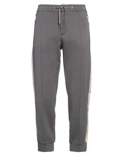 Emporio Armani Man Pants Grey Size M Modal, Wool, Polyester