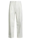 Emporio Armani Man Pants Ivory Size 34 Cotton, Elastane In White