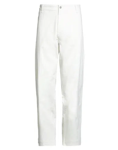 Emporio Armani Man Pants Ivory Size 36 Cotton, Elastane In White