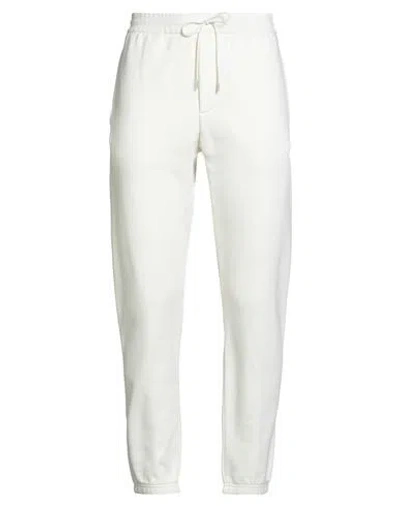 Emporio Armani Man Pants Ivory Size L Cotton, Elastane In White