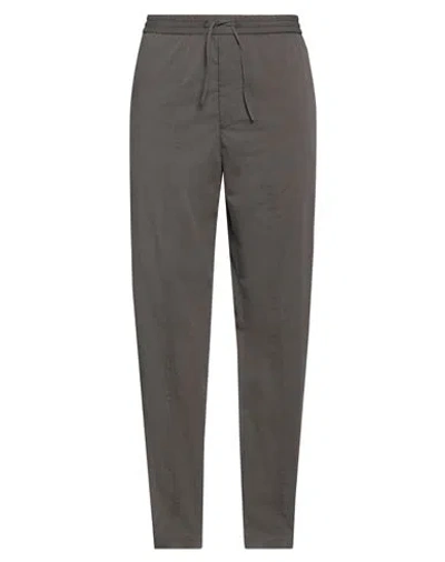 Emporio Armani Man Pants Lead Size 32 Cotton, Polyester In Grey