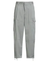 Emporio Armani Man Pants Light Grey Size 36 Cotton, Polyamide, Elastane In Gray