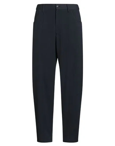 Emporio Armani Man Pants Midnight Blue Size 40 Wool, Polyester, Elastane