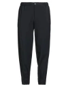 Emporio Armani Man Pants Midnight Blue Size 42 Virgin Wool In Black