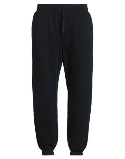 Emporio Armani Man Pants Midnight Blue Size L Cotton, Cashmere In Black