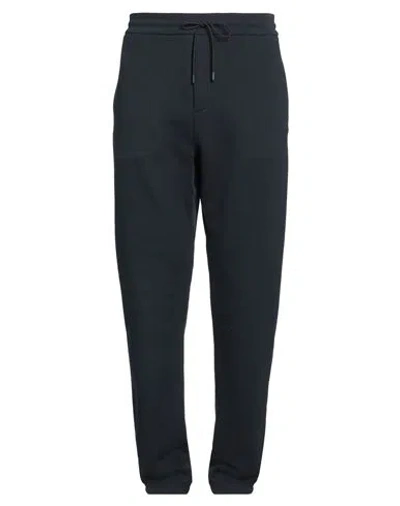 Emporio Armani Man Pants Midnight Blue Size Xl Cotton, Elastane