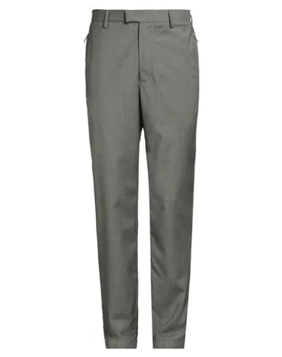 Emporio Armani Man Pants Military Green Size 42 Virgin Wool In Gray