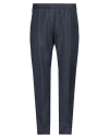 Emporio Armani Man Pants Navy Size 34 Virgin Wool, Lyocell In Navy Blue