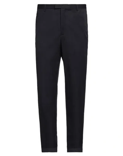 Emporio Armani Man Pants Navy Blue Size 38 Virgin Wool In Black