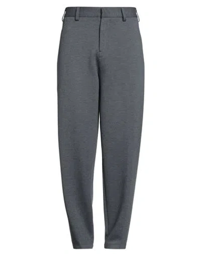 Emporio Armani Man Pants Navy Size 38 Polyester, Viscose, Elastane In Gray
