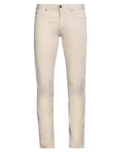 Emporio Armani Man Pants Sand Size 34w-32l Cotton, Elastane In Beige