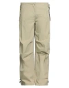 Emporio Armani Man Pants Sand Size 42 Cotton In Green