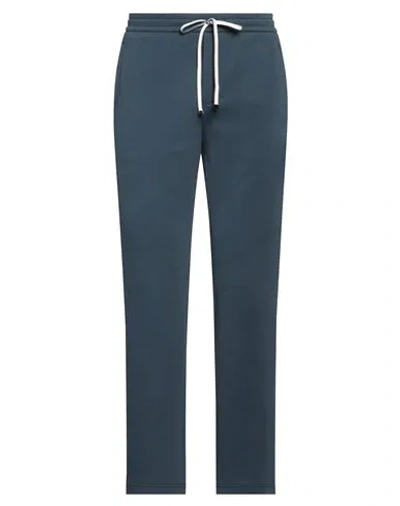 Emporio Armani Man Pants Slate Blue Size L Cotton, Polyester, Elastane