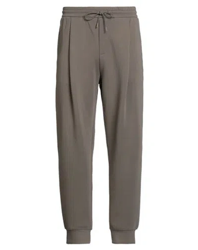 Emporio Armani Man Pants Taupe Size L Cotton, Polyester, Elastane In Brown