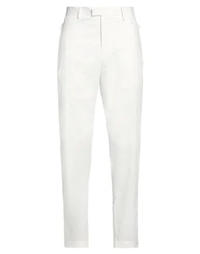 Emporio Armani Man Pants White Size 32 Cotton, Elastomultiester In White
