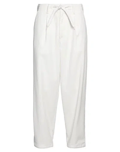 Emporio Armani Man Pants White Size 36 Cotton