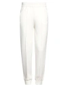 Emporio Armani Woman Pants White Size L Viscose, Polyester, Elastane