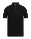Emporio Armani Man Polo Shirt Black Size M Cotton In Black