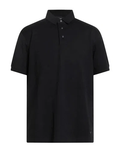 Emporio Armani Man Polo Shirt Black Size M Cotton
